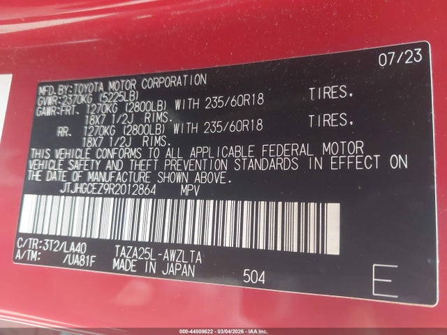 2024 LEXUS NX 350 JTJHGCEZ9R2012864 Photo 8