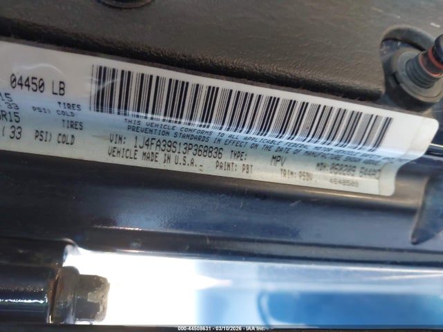 Aukcja sprzedaży 2003 Jeep Wrangler X, vin: 1J4FA39S13P368836, numer aukcji: 44508631