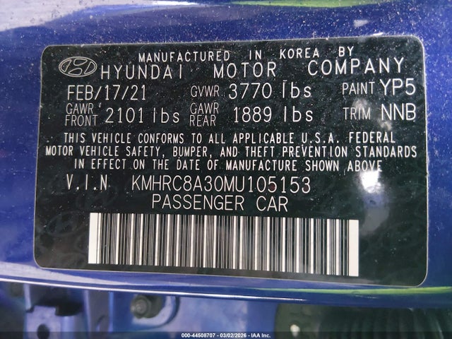 Hyundai Venue Sel 2021 KMHRC8A30MU105153 Image 9