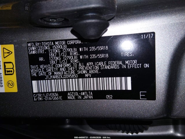 2018 LEXUS NX 300 JTJYARBZXJ2095850 Photo 8