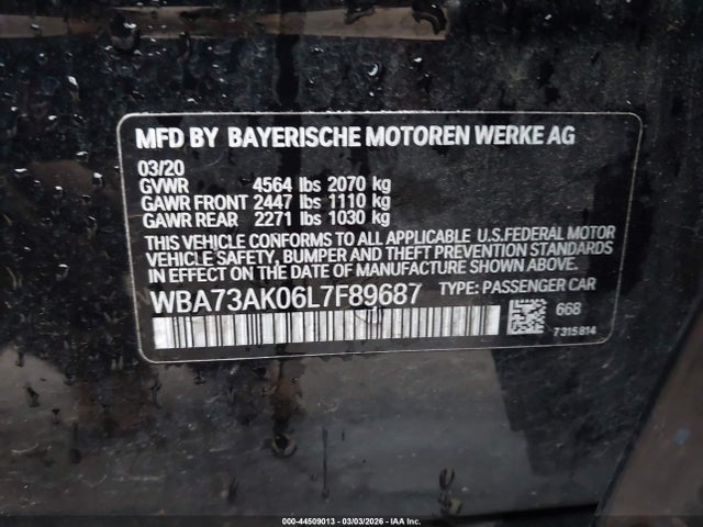 WBA73AK06L7F89687 BMW 228i Gran Coupe Xdrive
