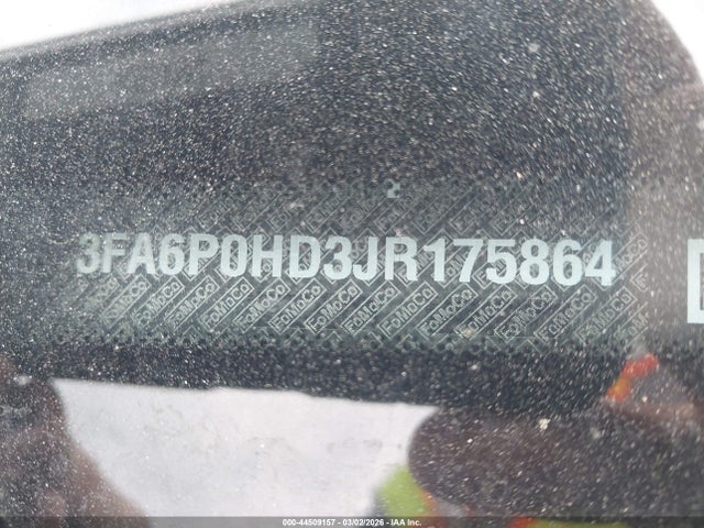 44509157 :رقم المزاد ، 3FA6P0HD3JR175864 vin ، 2018 Ford Fusion Se مزاد بيع