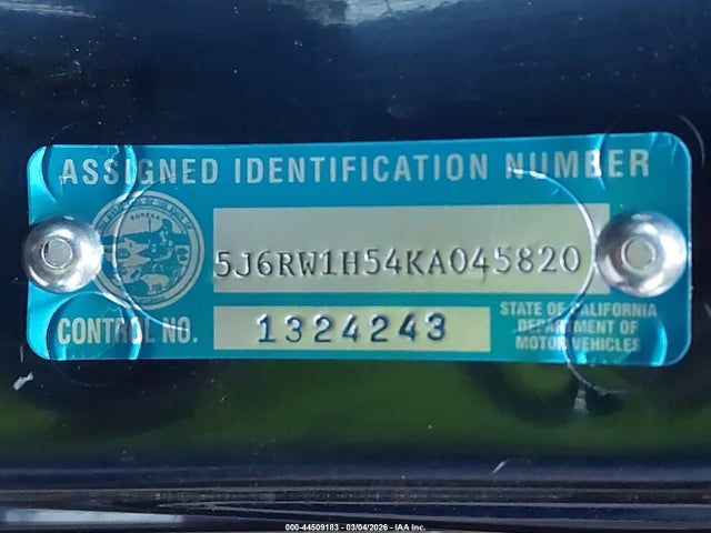 5J6RW1H54KA045820 Honda CR-V EX