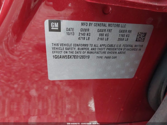 2014 CADILLAC CTS 1G6AW5SX7E0128319 Photo 8