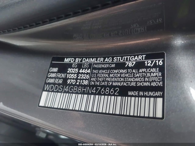 2017 MERCEDES-BENZ CLA 250 WDDSJ4GB8HN476862 Photo 8