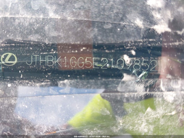 44509322 :رقم المزاد ، JTHBK1GG5E2109852 vin ، 2014 Lexus Es 350 مزاد بيع