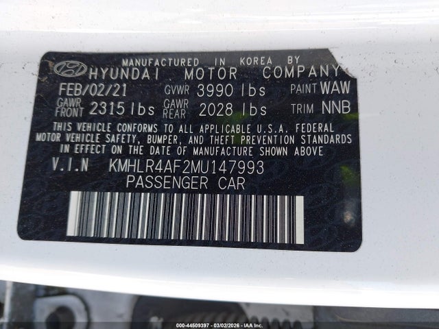 Hyundai Elantra N Line 2021 KMHLR4AF2MU147993 Image 9