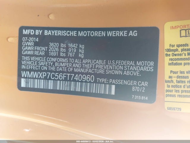 Mini Hardtop Cooper S 2015 WMWXP7C56FT740960 Image 9