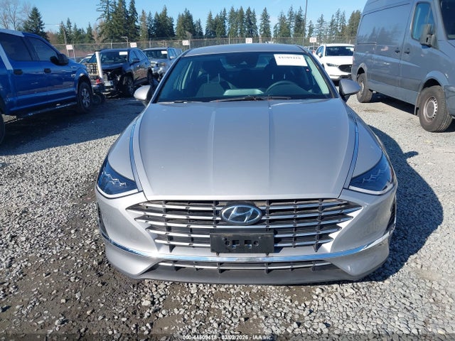 KMHL24JJ4PA080358 Hyundai Sonata Hybrid Blue