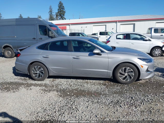 KMHL24JJ4PA080358 Hyundai Sonata Hybrid Blue