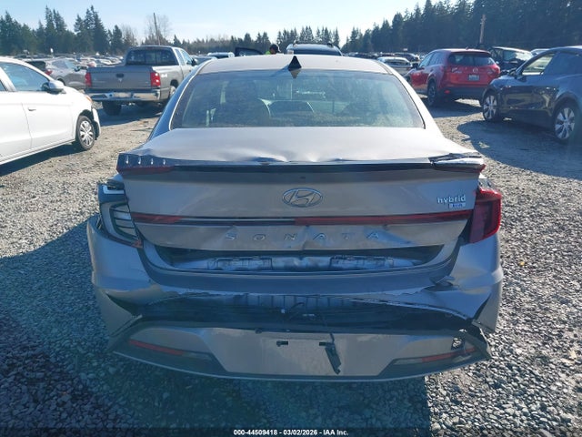 KMHL24JJ4PA080358 Hyundai Sonata Hybrid Blue