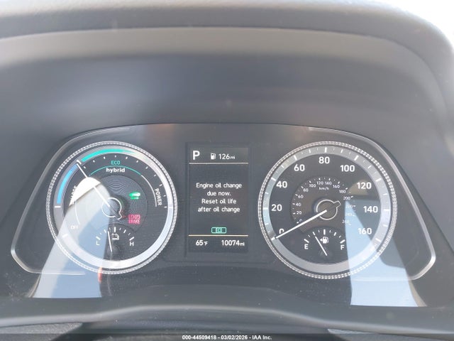 KMHL24JJ4PA080358 Hyundai Sonata Hybrid Blue