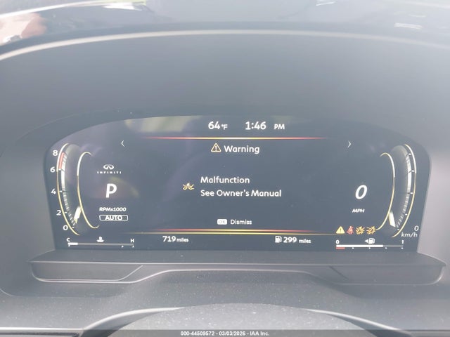 44509572 :رقم المزاد ، 5N1AL1FW3TC348922 vin ، 2026 Infiniti Qx60 Sport Awd مزاد بيع
