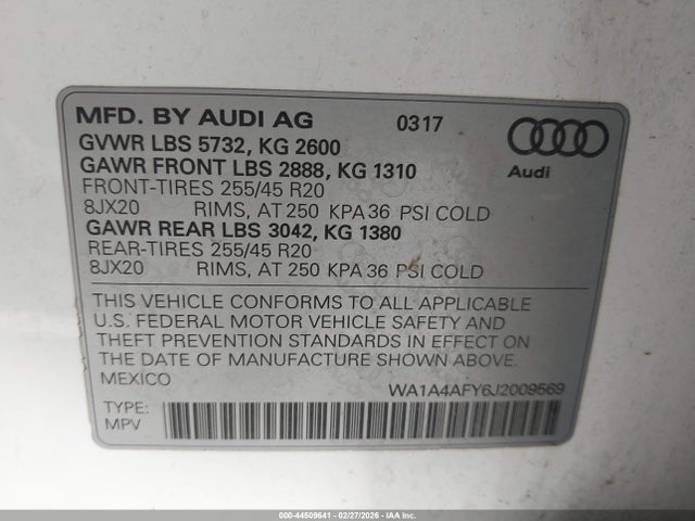 2018 AUDI SQ5 WA1A4AFY6J2009569 Photo 8