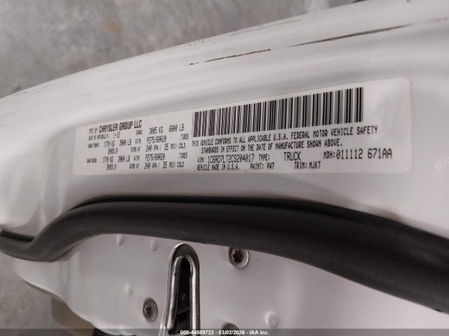 Продаж на аукціоні авто 2012 Ram 1500 Slt, vin: 1C6RD7LT2CS204017, номер лоту: 44509722