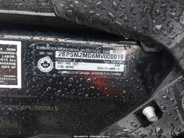 Ski-Doo Mx Zx Xrs 2021 2BPSMZMD6MV000019 Image 9