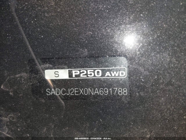 Aukcja sprzedaży 2022 Jaguar F-pace S P250 Awd Automatic, vin: SADCJ2EX0NA691788, numer aukcji: 44509835