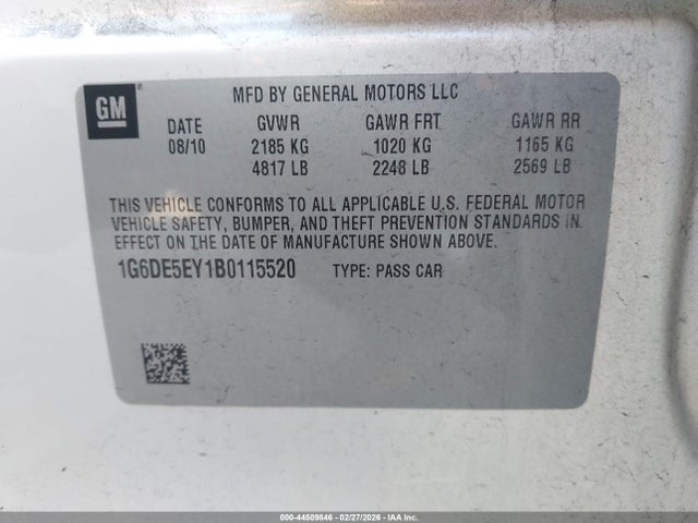 2011 CADILLAC CTS 1G6DE5EY1B0115520 Photo 8