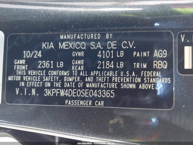 KIA K4 Gt-line 2025 3KPFW4DE0SE043365 Image 9