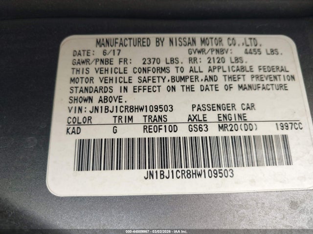 2017 NISSAN ROGUE SPORT JN1BJ1CR8HW109503 Photo 8