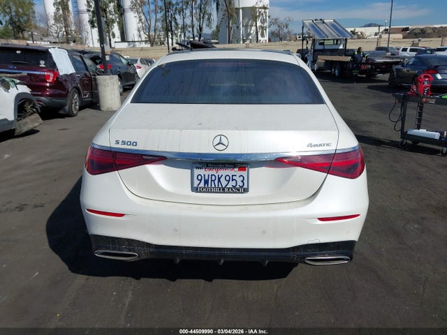 Aukcja sprzedaży 2022 Mercedes-benz S 500 4matic, vin: W1K6G6DBXNA076479, numer aukcji: 44509990
