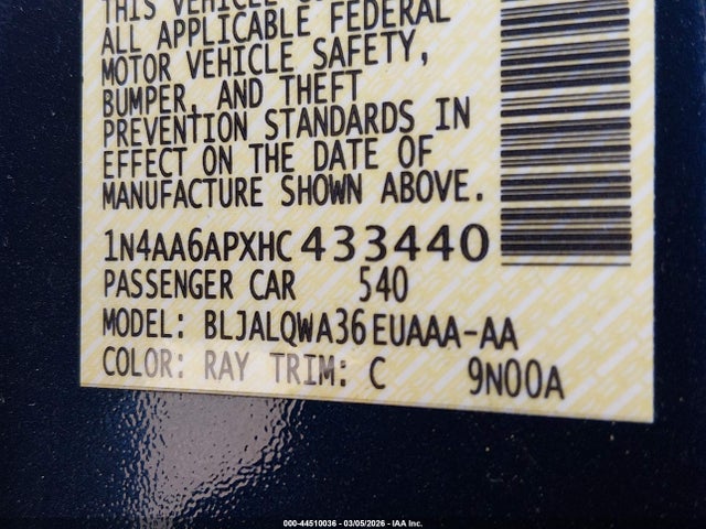 2017 NISSAN MAXIMA 1N4AA6APXHC433440 Photo 8