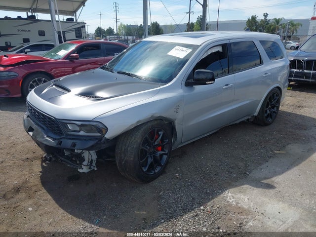 2025 Dodge Durango Srt Hellcat Silver Bullet Awd მანქანა იყიდება აუქციონზე, vin: 1C4SDJH9XSC502599, აუქციონის ნომერი: 44510071