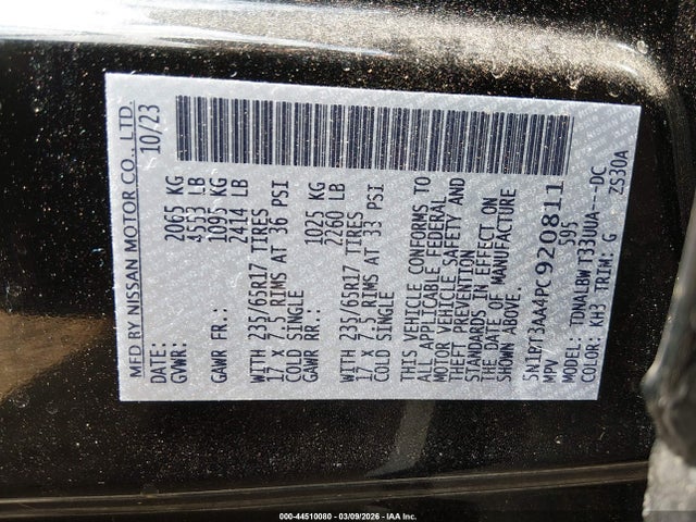 2023 NISSAN ROGUE 5N1BT3AA4PC920811 Photo 8