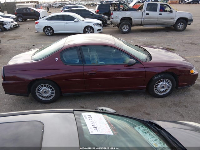 Продаж на аукціоні авто 2001 Chevrolet Monte Carlo Ls, vin: 2G1WW12E619359442, номер лоту: 44510216