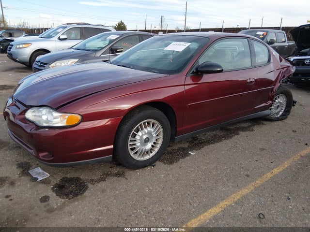 Продаж на аукціоні авто 2001 Chevrolet Monte Carlo Ls, vin: 2G1WW12E619359442, номер лоту: 44510216