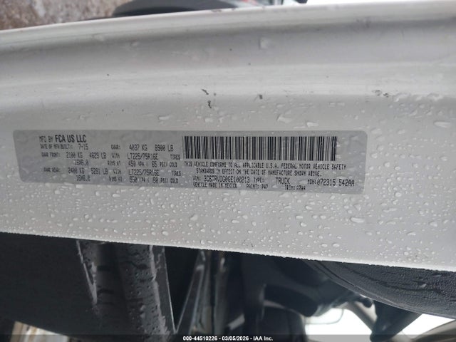 44510226 :رقم المزاد ، 3C6TRVDG0GE100213 vin ، 2016 Ram Promaster 2500 High Roof مزاد بيع