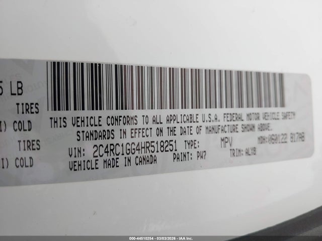 2017 CHRYSLER PACIFICA 2C4RC1GG4HR518251 Photo 8