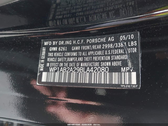 2011 PORSCHE CAYENNE WP1AB2A29BLA42080 Photo 8