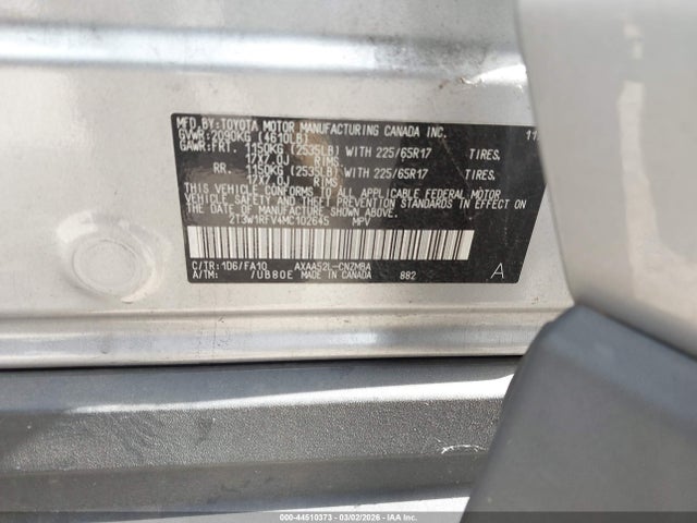 2T3W1RFV4MC102645 Toyota Rav4 Xle