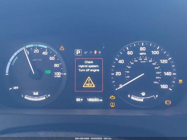 KMHE24L13HA044393 Hyundai Sonata Hybrid Se