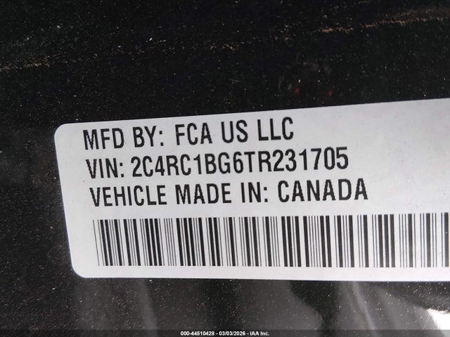 2C4RC1BG6TR231705 Chrysler Pacifica Select