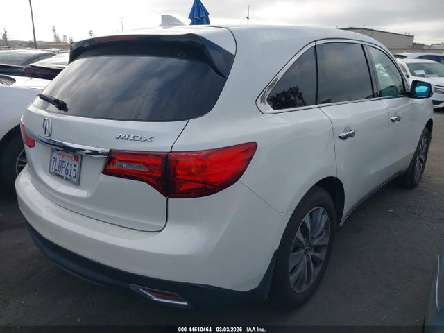 Aukcja sprzedaży 2016 Acura Mdx Technology   Acurawatch Plus Packages/technology Package, vin: 5FRYD3H40GB001868, numer aukcji: 44510464