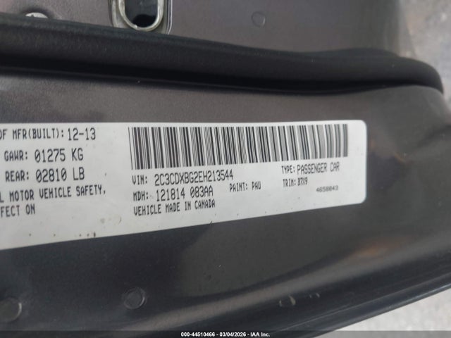 Dodge Charger Se 2014 2C3CDXBG2EH213544 Image 9