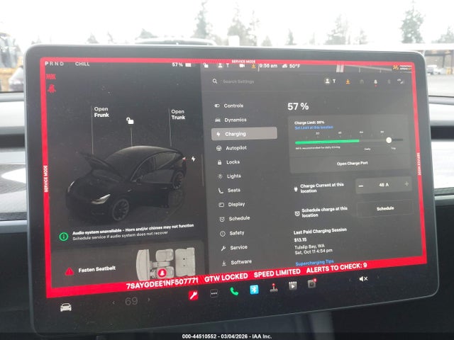 Продажа на аукционе авто 2022 Tesla Model Y Long Range Dual Motor All-wheel Drive, vin: 7SAYGDEE1NF507771, номер лота: 44510552