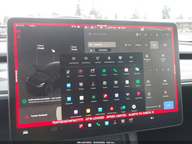 Продажа на аукционе авто 2022 Tesla Model Y Long Range Dual Motor All-wheel Drive, vin: 7SAYGDEE1NF507771, номер лота: 44510552