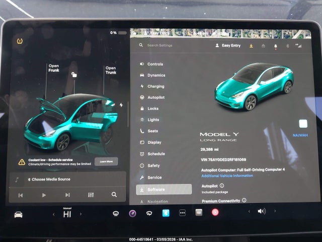44510641 :رقم المزاد ، 7SAYGDED2RF181069 vin ، 2024 Tesla Model Y Long Range Single Motor Rear-wheel Drive/rwd مزاد بيع