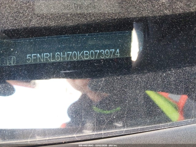 2019 HONDA ODYSSEY 5FNRL6H70KB073974 Photo 8