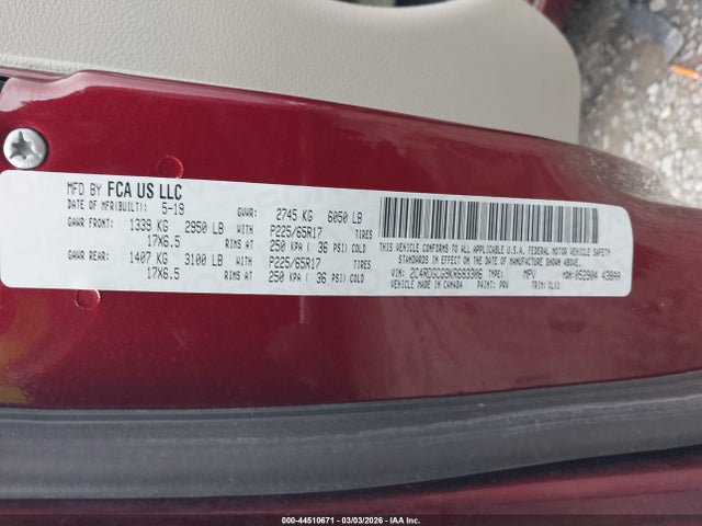 2019 DODGE GRAND CARAVAN 2C4RDGCG9KR683306 Photo 8