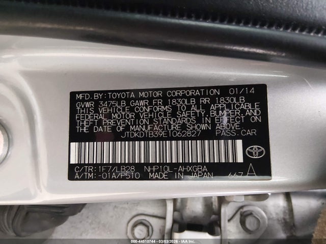 Toyota Prius C Four 2014 JTDKDTB39E1062827 Image 9