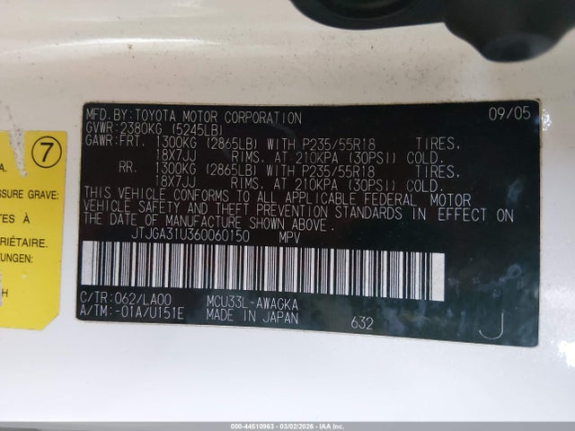 2006 LEXUS RX 330 JTJGA31U360060150 Photo 8