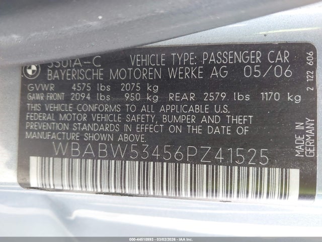 2006 BMW 330CI WBABW53456PZ41525 Photo 8
