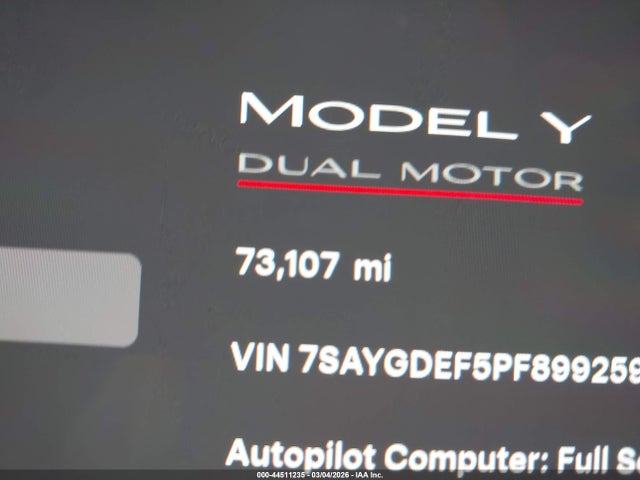 2023 TESLA MODEL Y 7SAYGDEF5PF899259 Photo 6