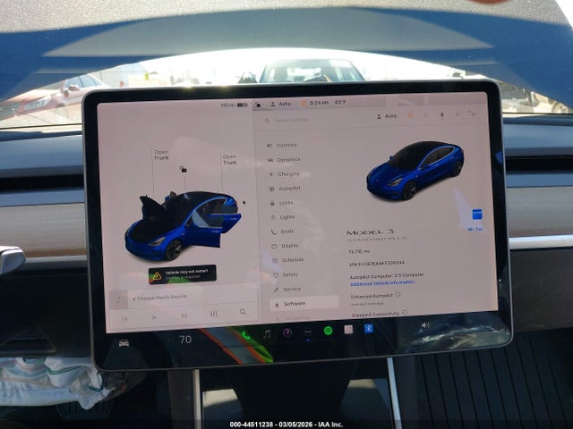 44511238 :رقم المزاد ، 5YJ3E1EA5KF309344 vin ، 2019 Tesla Model 3 Long Range/mid Range/standard Range/standard Range Plus مزاد بيع