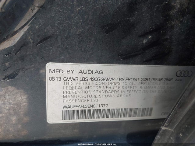 2014 AUDI A4 WAUFFAFL3EN011372 Photo 8