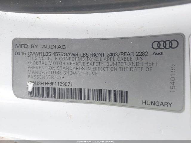 2015 AUDI A3 WAU3FLFF6F1129871 Photo 8